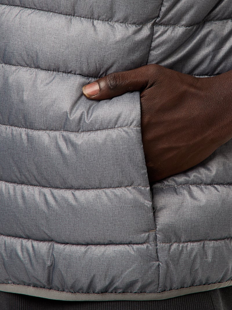 Waterafstotende effen bodywarmer Grijs - Kiabi