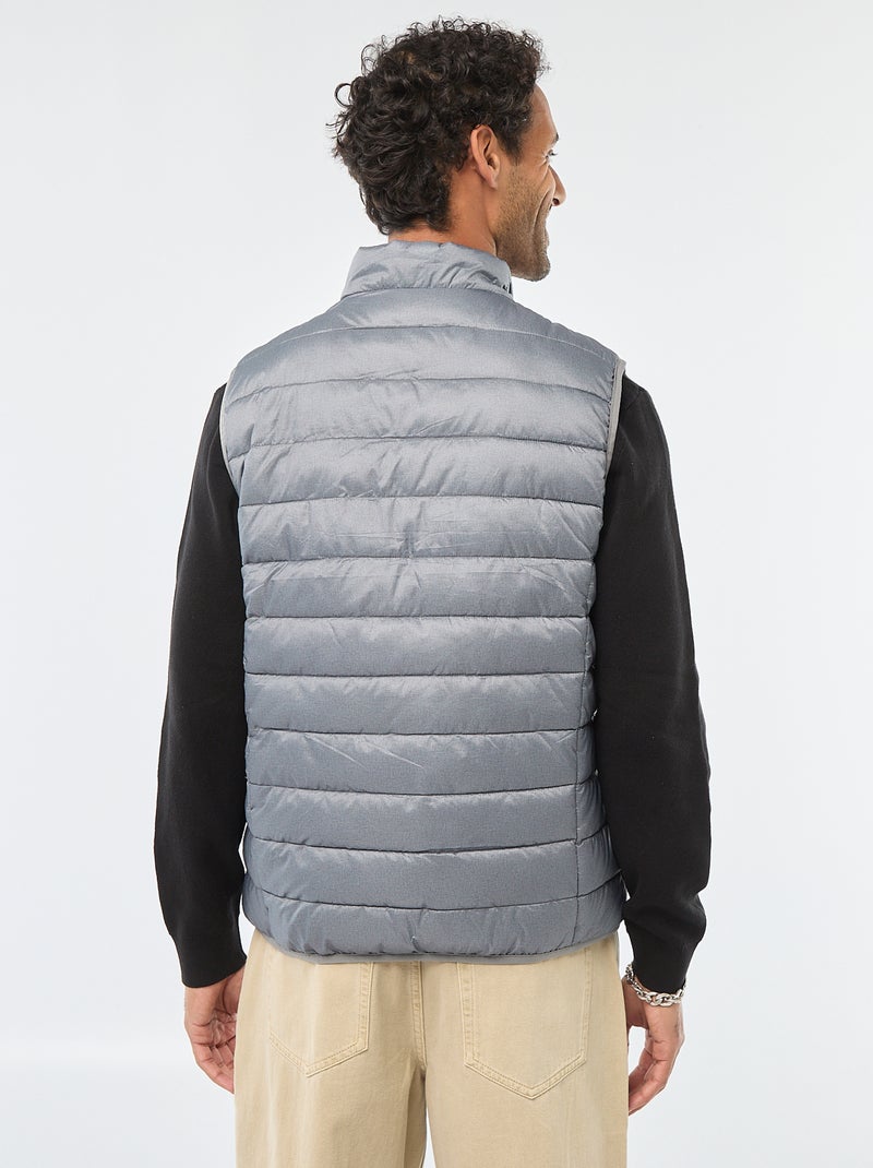 Waterafstotende effen bodywarmer Grijs - Kiabi