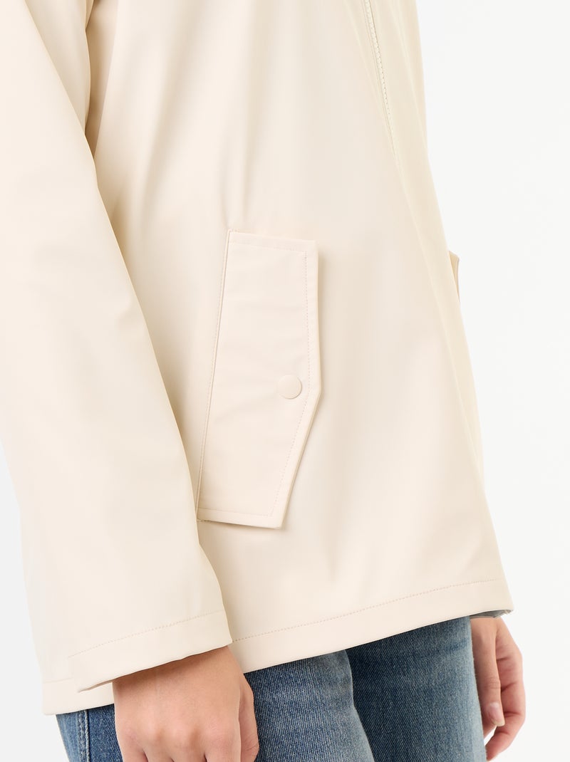 Waterafstotende parka met capuchon Biege - Kiabi