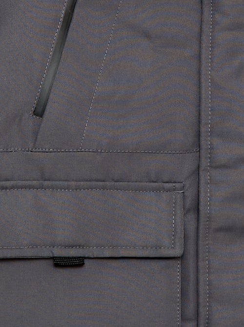 Waterafstotende parka met capuchon - Kiabi