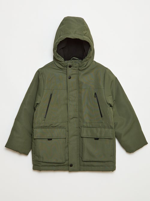 Waterafstotende parka met capuchon - Kiabi