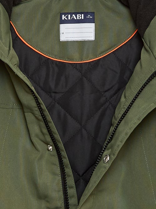 Waterafstotende parka met capuchon - Kiabi
