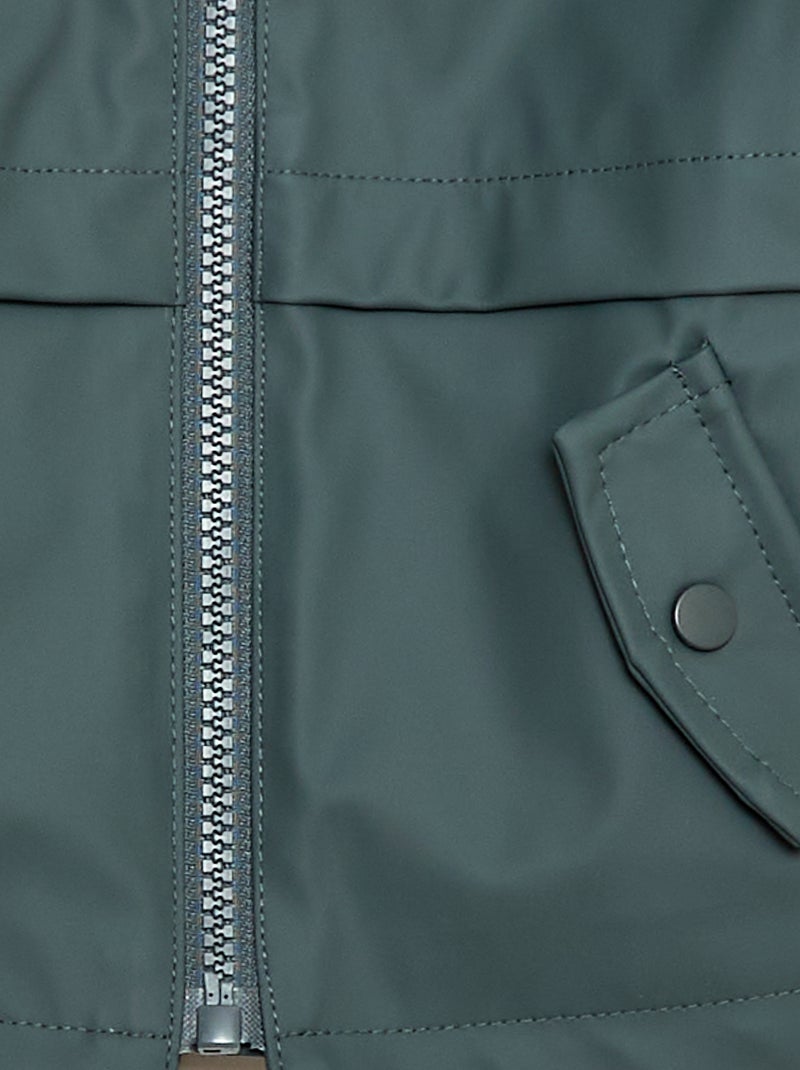 Waterafstotende parka met capuchon Kaki - Kiabi