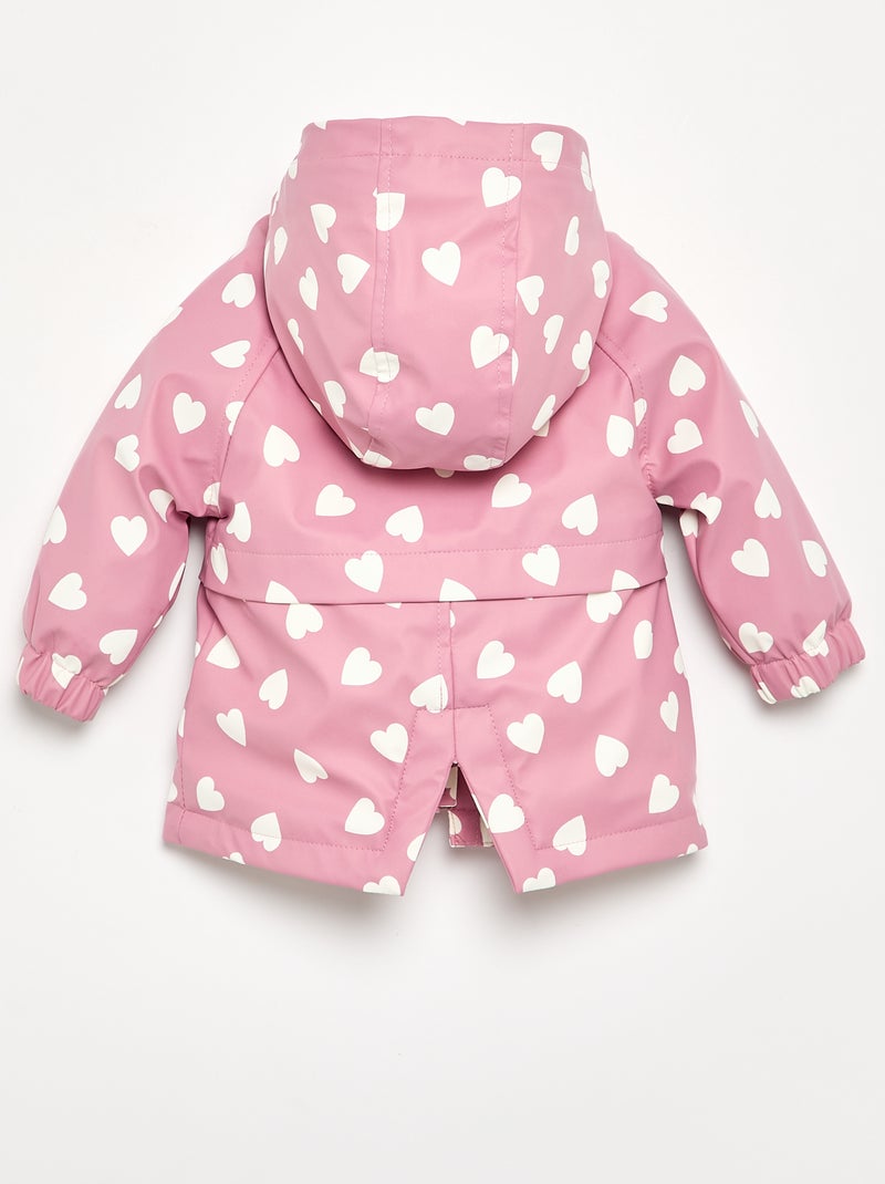 Waterafstotende parka met capuchon Rose - Kiabi