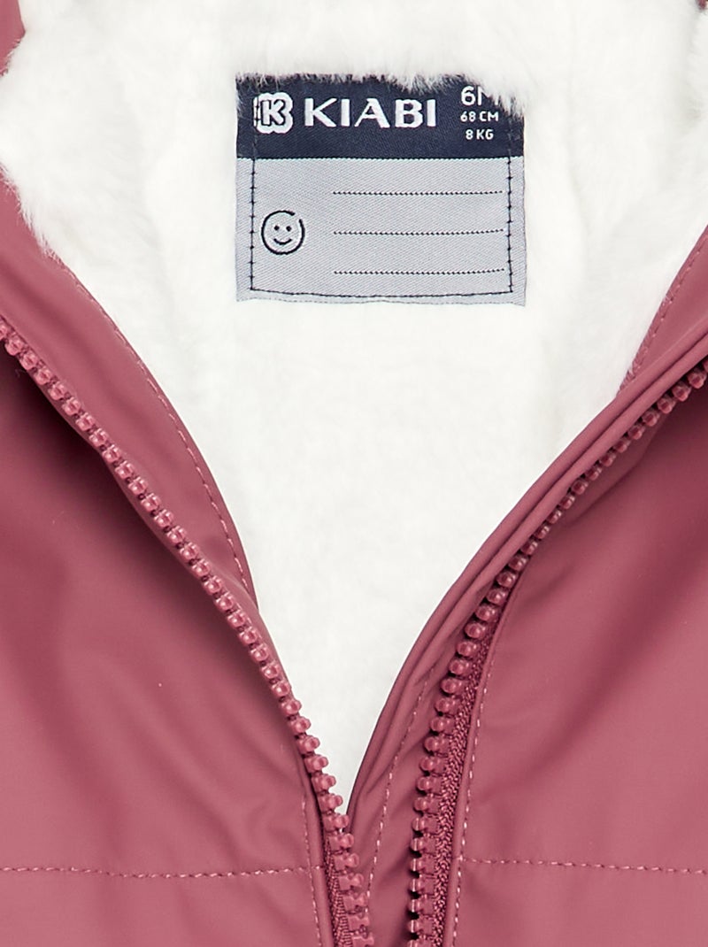 Waterafstotende parka met capuchon Rose - Kiabi