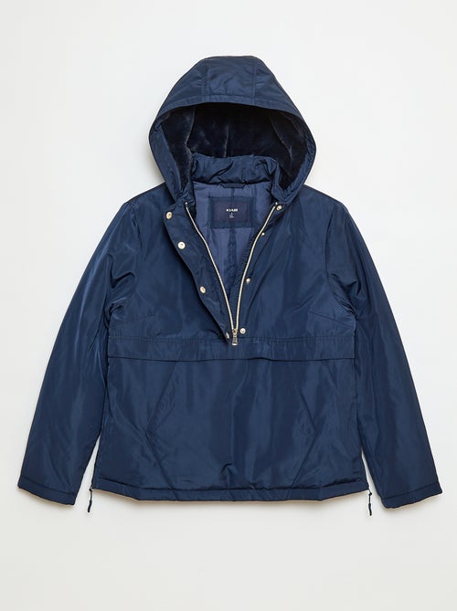 Waterafstotende parka met gevoerde capuchon - gemakkelijk aan te trekken collectie - Kiabi