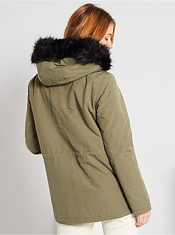 Waterafstotende parka met kap - Kiabi