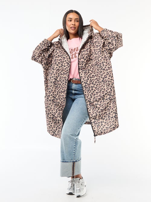 Waterafstotende regenponcho met kap - Kiabi