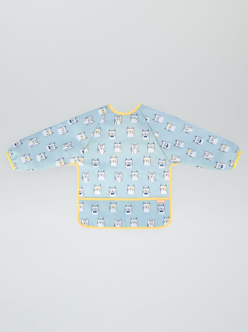 Waterdicht slabbetje 'Badabulle' blauw - Kiabi