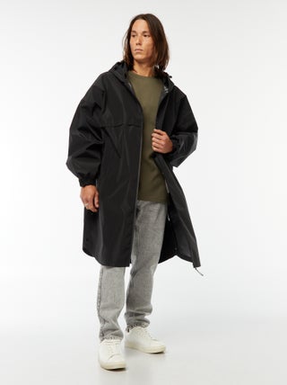 Waterdichte regencape met kap