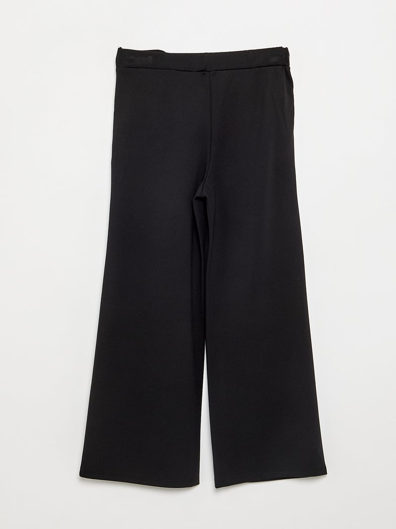 Wide fit-broek - gemakkelijk aan te trekken collectie Zwart - Kiabi