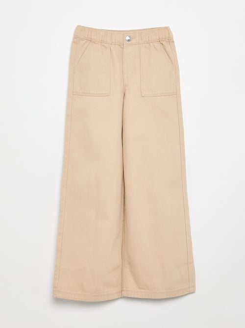 Wide leg-broek - aansluitende pasvorm - Kiabi Wide leg-broek - aansluitende pasvorm - Kiabi