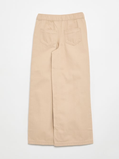 Wide leg-broek - aansluitende pasvorm - Kiabi Wide leg-broek - aansluitende pasvorm - Kiabi
