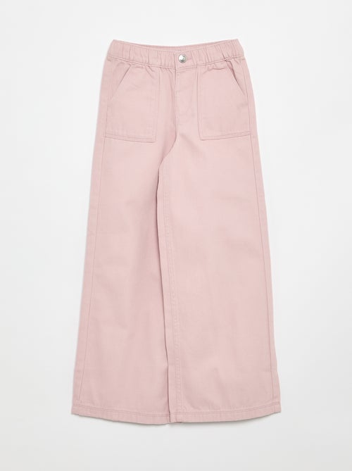 Wide leg-broek - aansluitende pasvorm - Kiabi Wide leg-broek - aansluitende pasvorm - Kiabi