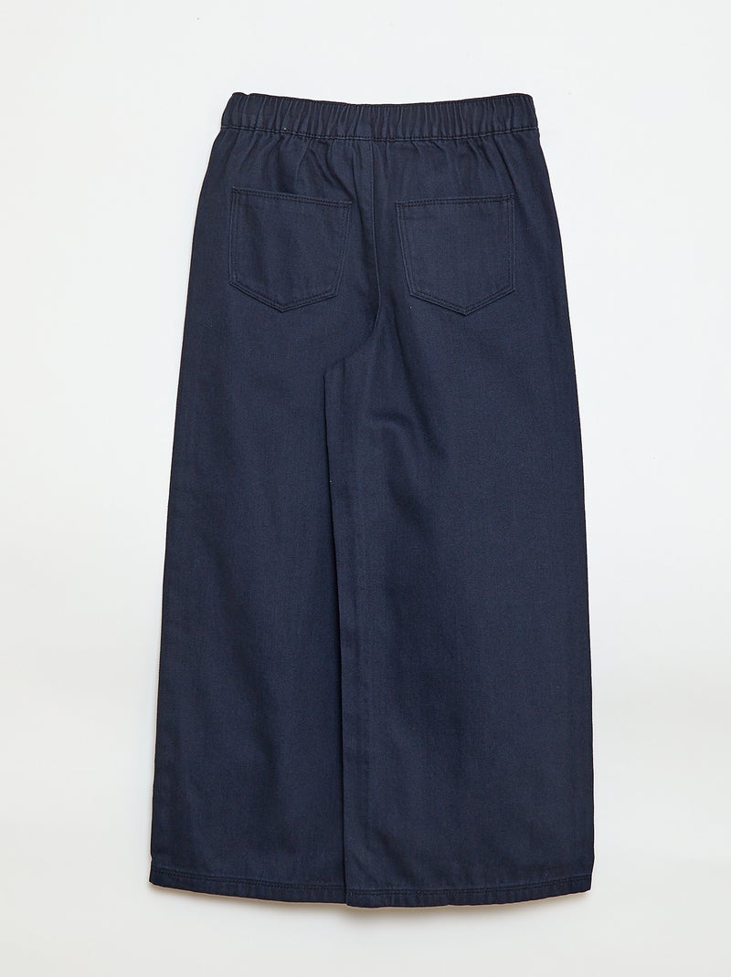 Wide leg broek - Comfort fit Blauw - Kiabi