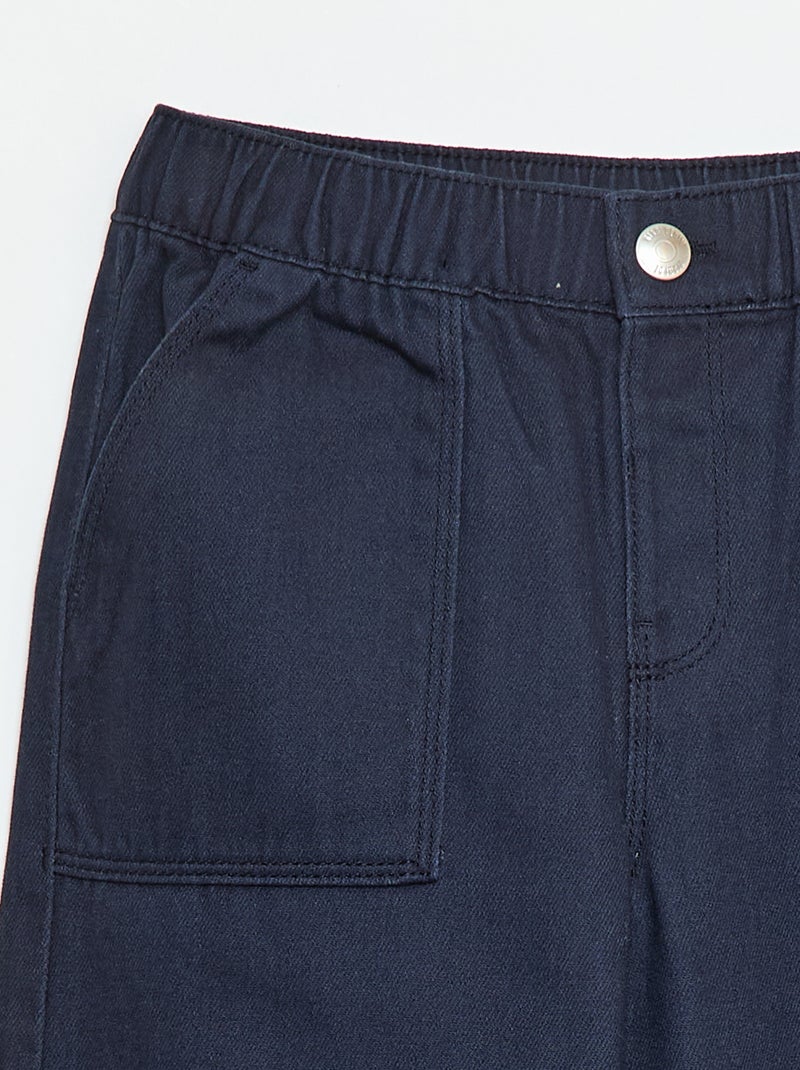 Wide leg broek - Comfort fit Blauw - Kiabi
