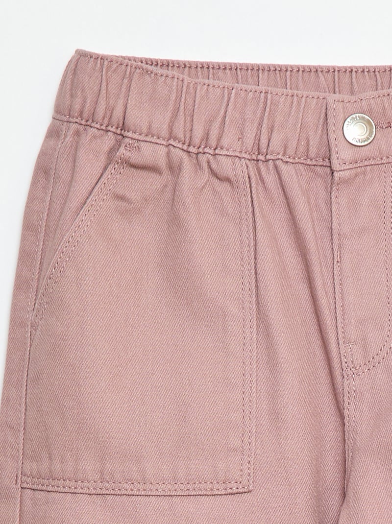 Wide leg broek - Comfortabelere pasvorm Rose - Kiabi