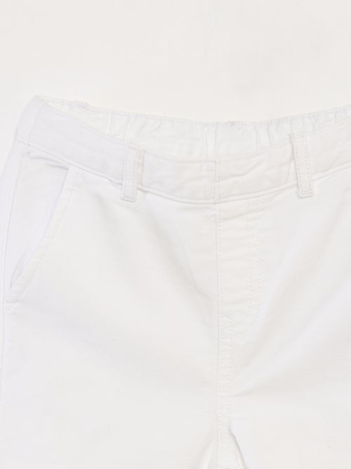 Wide leg-broek met borduursel - Kiabi