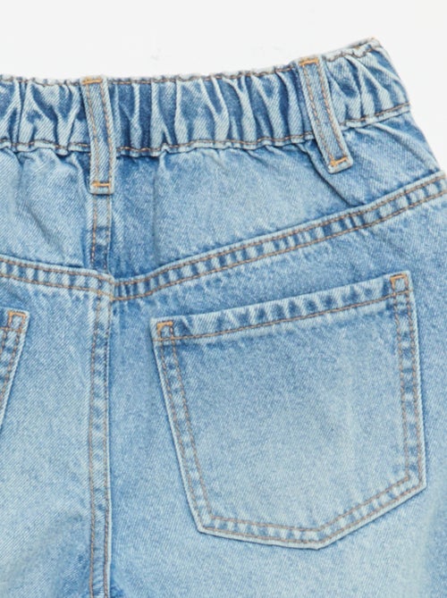 Wide leg-broek met borduurwerk - Kiabi