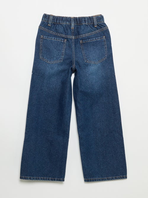 Wide leg-broek met borduurwerk - Kiabi