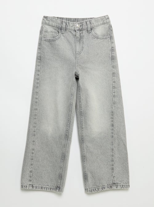 Wide leg-broek met borduurwerk - Kiabi