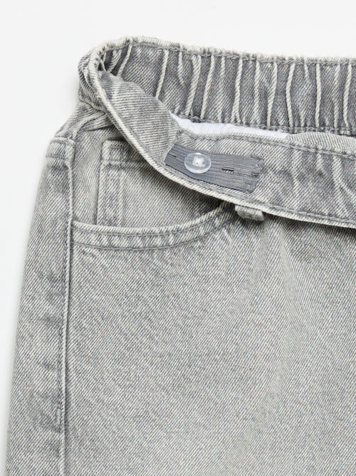 Wide leg-broek met borduurwerk - Kiabi