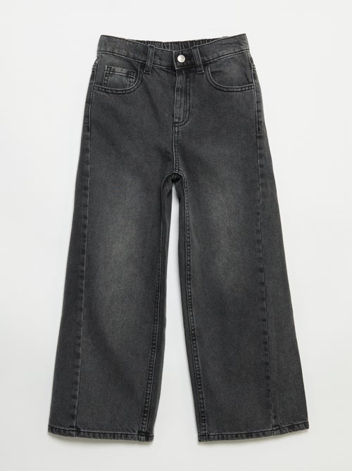 Wide leg-broek met borduurwerk - Kiabi