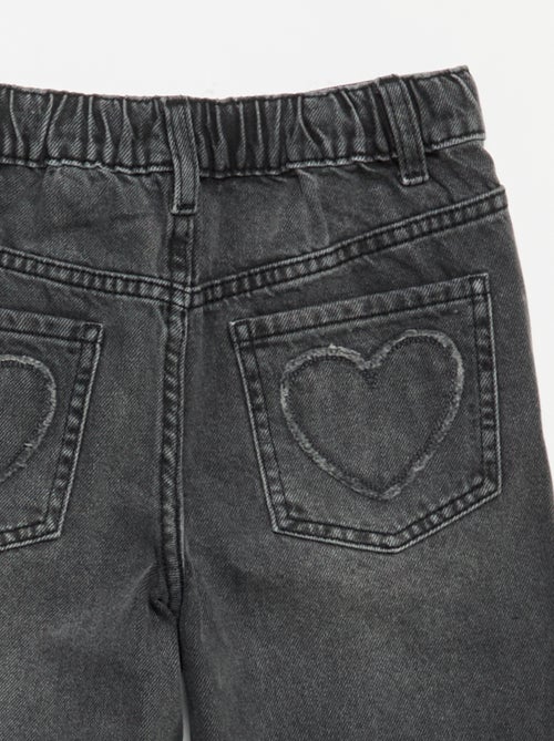 Wide leg-broek met borduurwerk - Kiabi