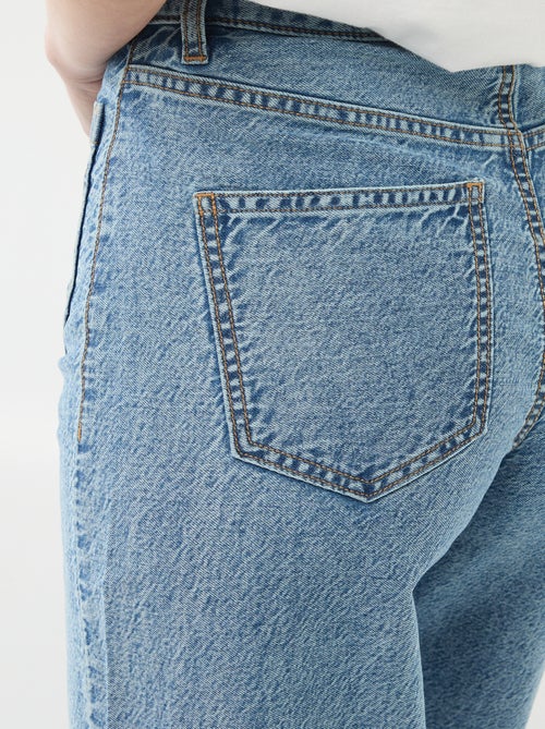 Wide leg broek met opgestikte zakken - Kiabi