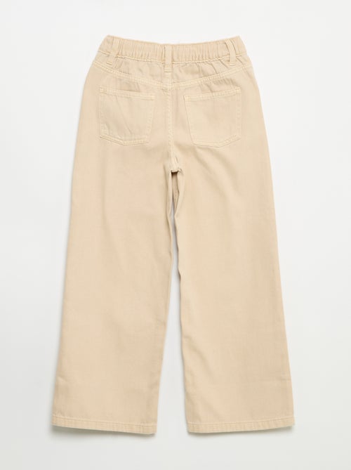 Wide leg-broek met verstelbare taille - Kiabi