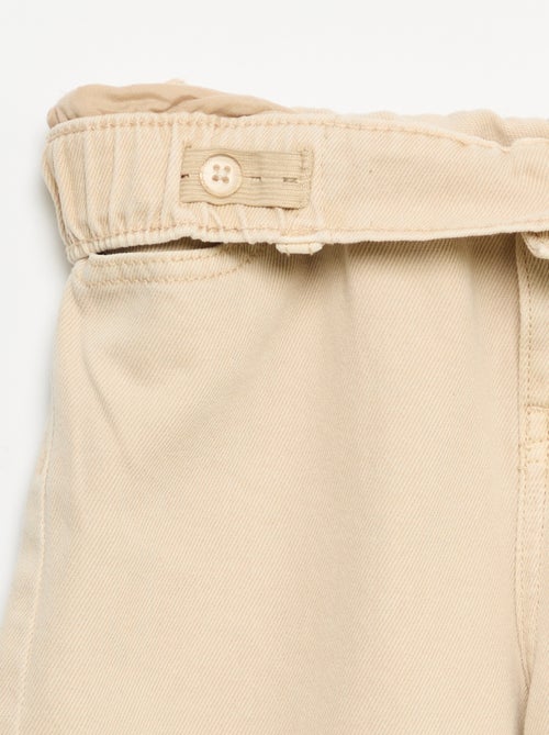 Wide leg-broek met verstelbare taille - Kiabi