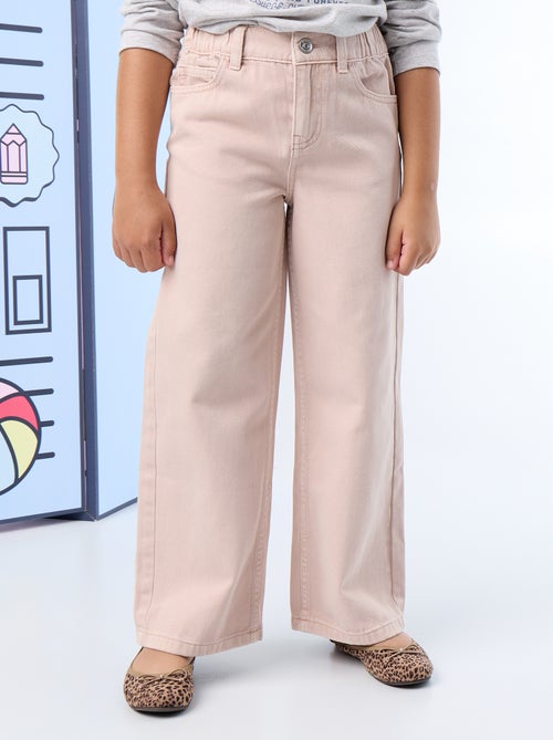 Wide leg-broek met verstelbare taille - Kiabi
