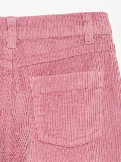 Wide leg-broek van ribfluweel - Kiabi