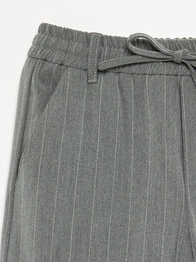 Wide leg broek / wijde pasvorm Grijs - Kiabi