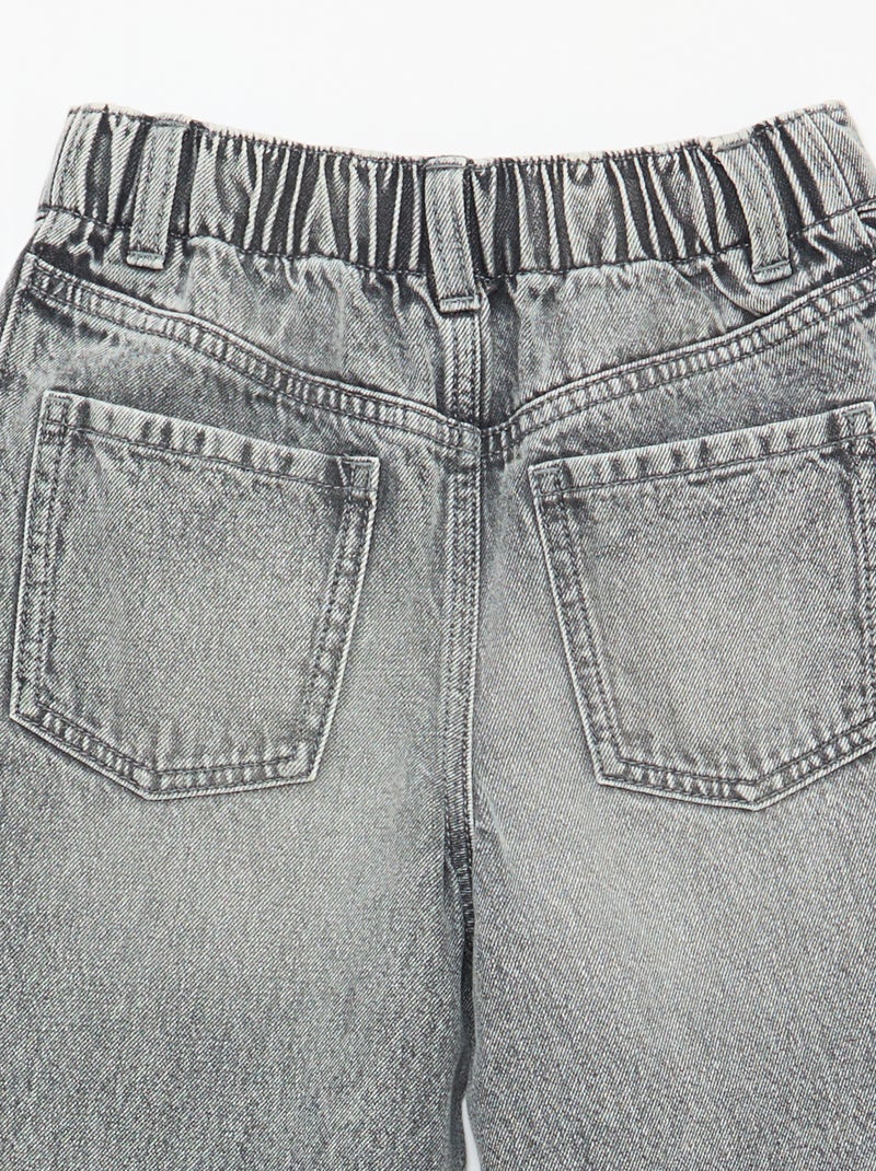 Wide leg fit broek / broek met wijde pijpen in 2 kleuren Grijs - Kiabi