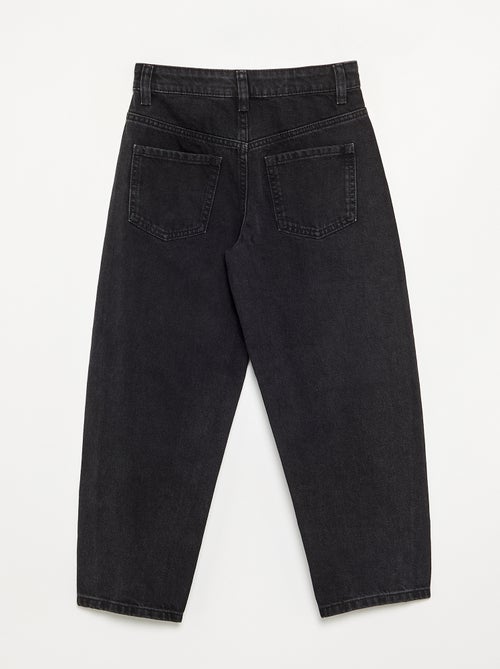 Wide leg fit broek met zilverkleurige fantasie studs - Kiabi