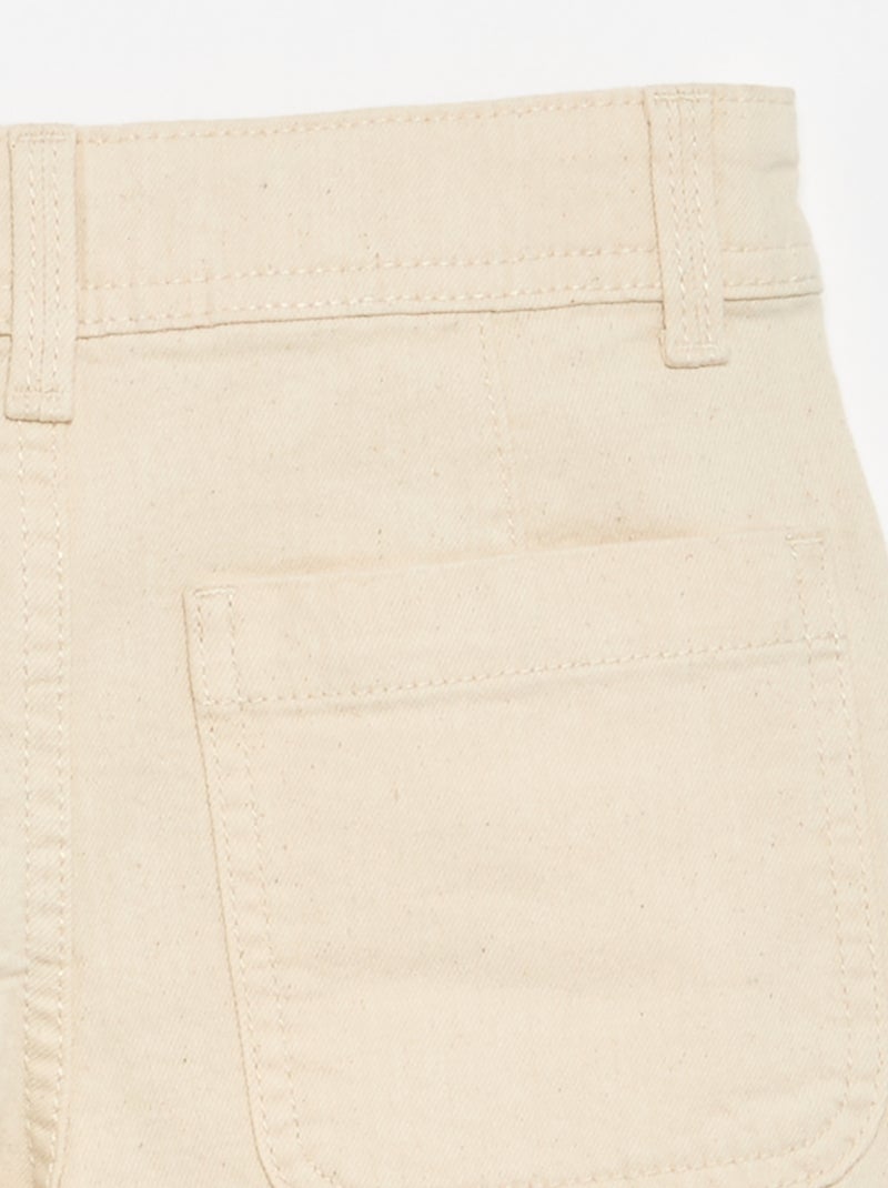 Wide leg fit broek Wit - Kiabi