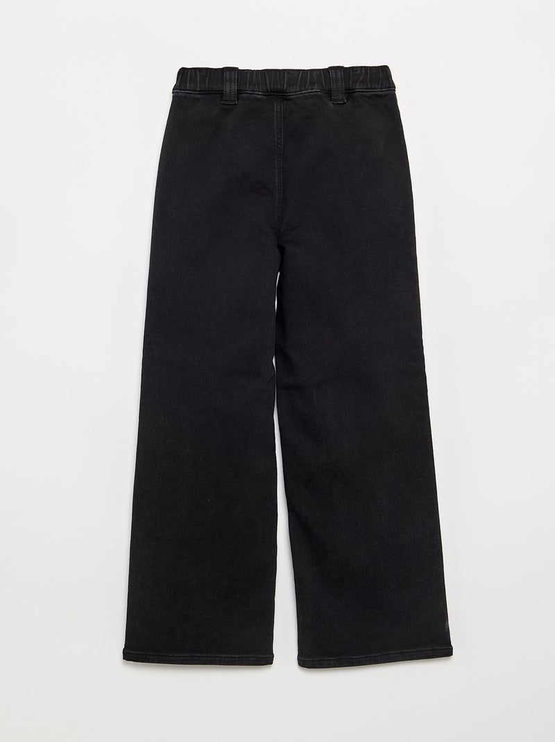 Wide leg-jeans - gemakkelijk aan te trekken collectie Grijs - Kiabi