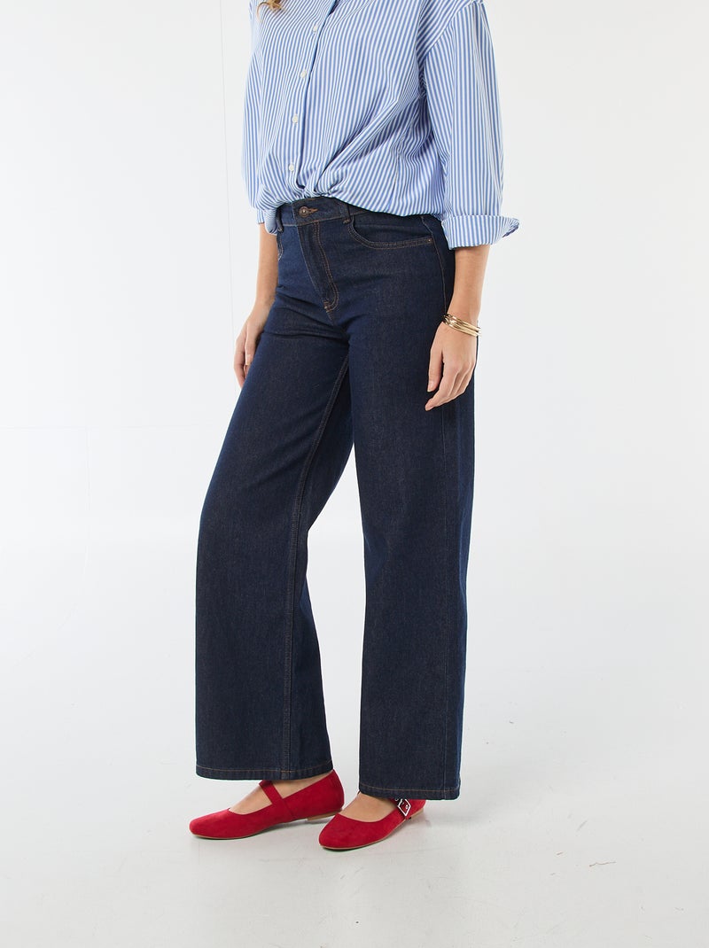 Wide leg jeans Blauw - Kiabi