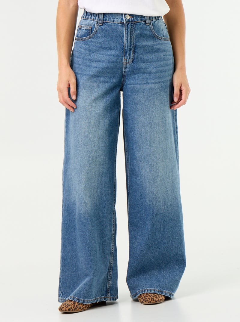 Wide leg jeans Blauw - Kiabi