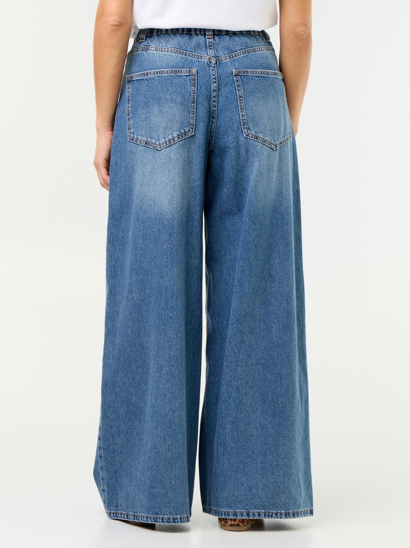 Wide leg jeans Blauw - Kiabi