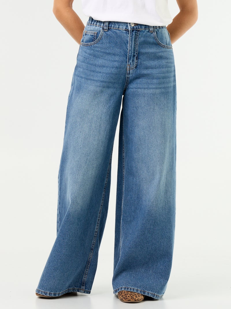 Wide leg jeans Blauw - Kiabi