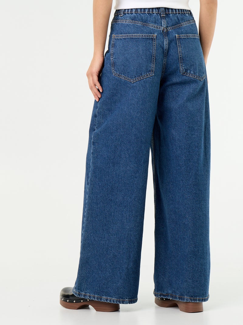 Wide leg jeans Blauw - Kiabi