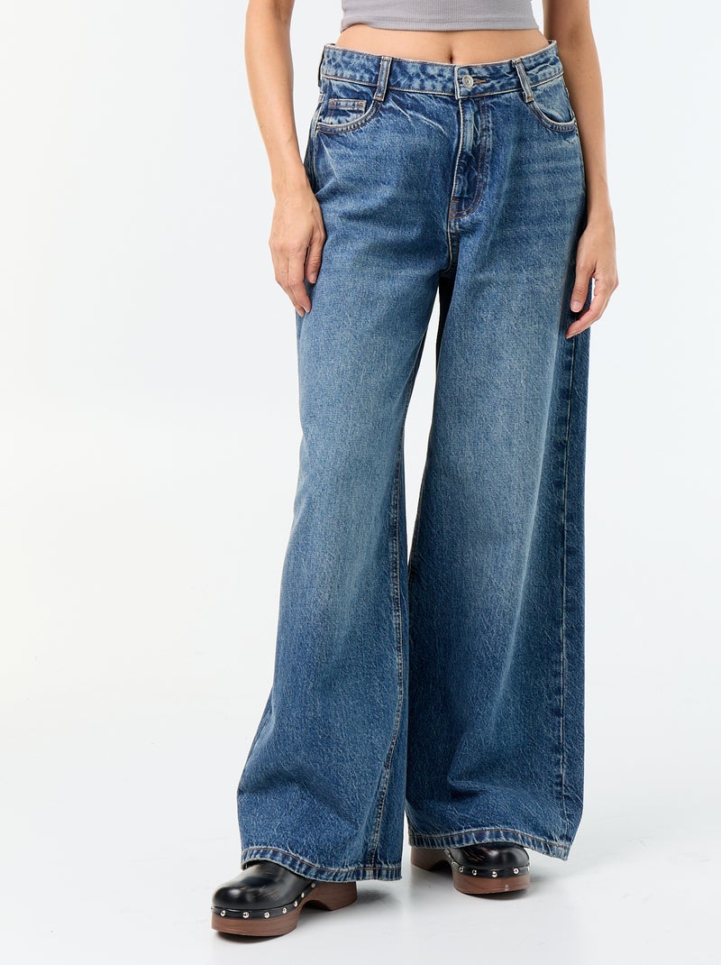 Wide leg-jeans Blauw - Kiabi