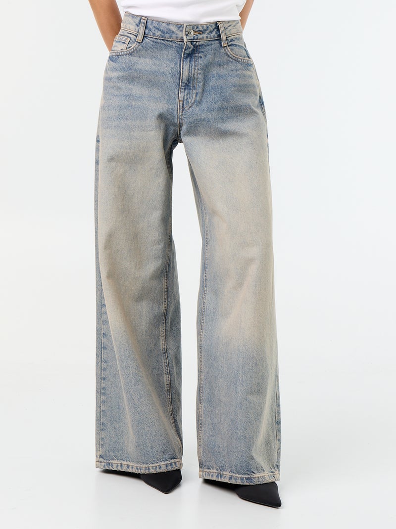 Wide leg-jeans Blauw - Kiabi