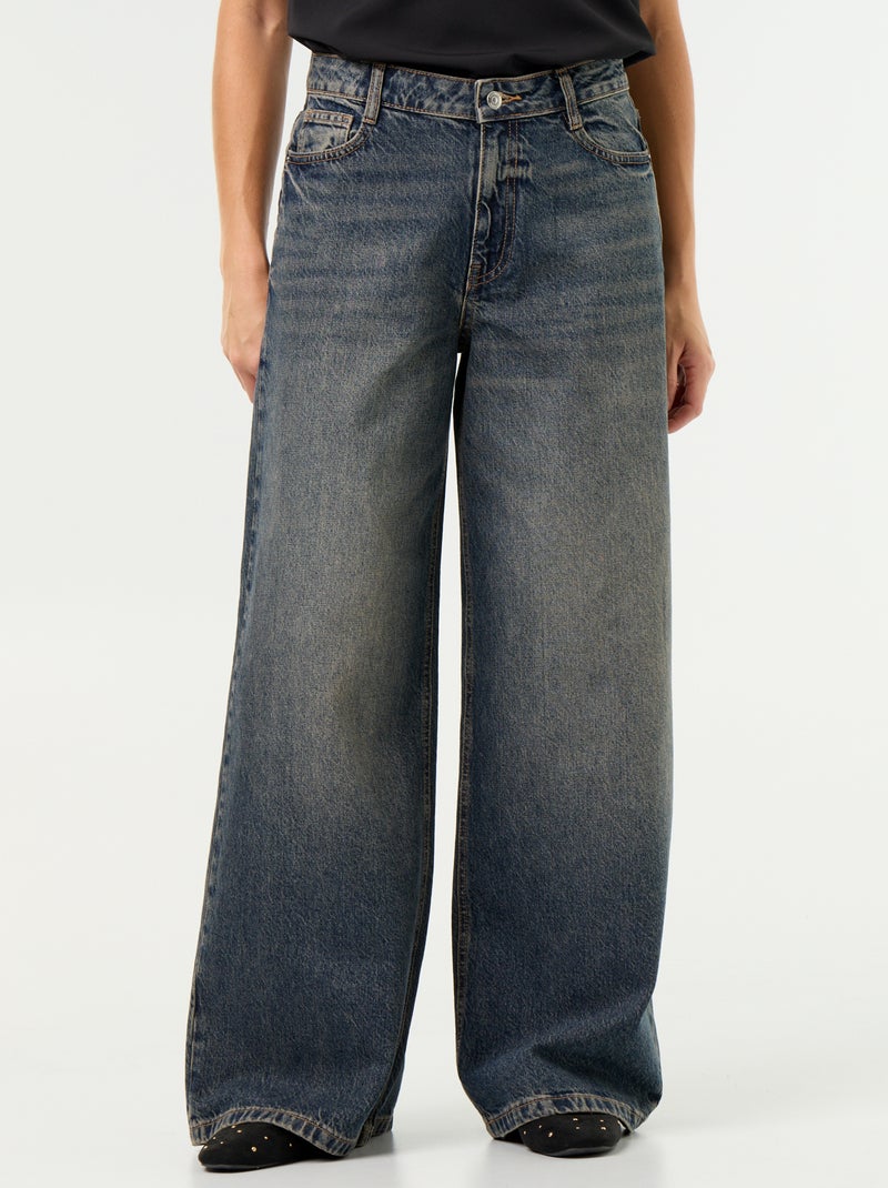 Wide leg-jeans Blauw - Kiabi