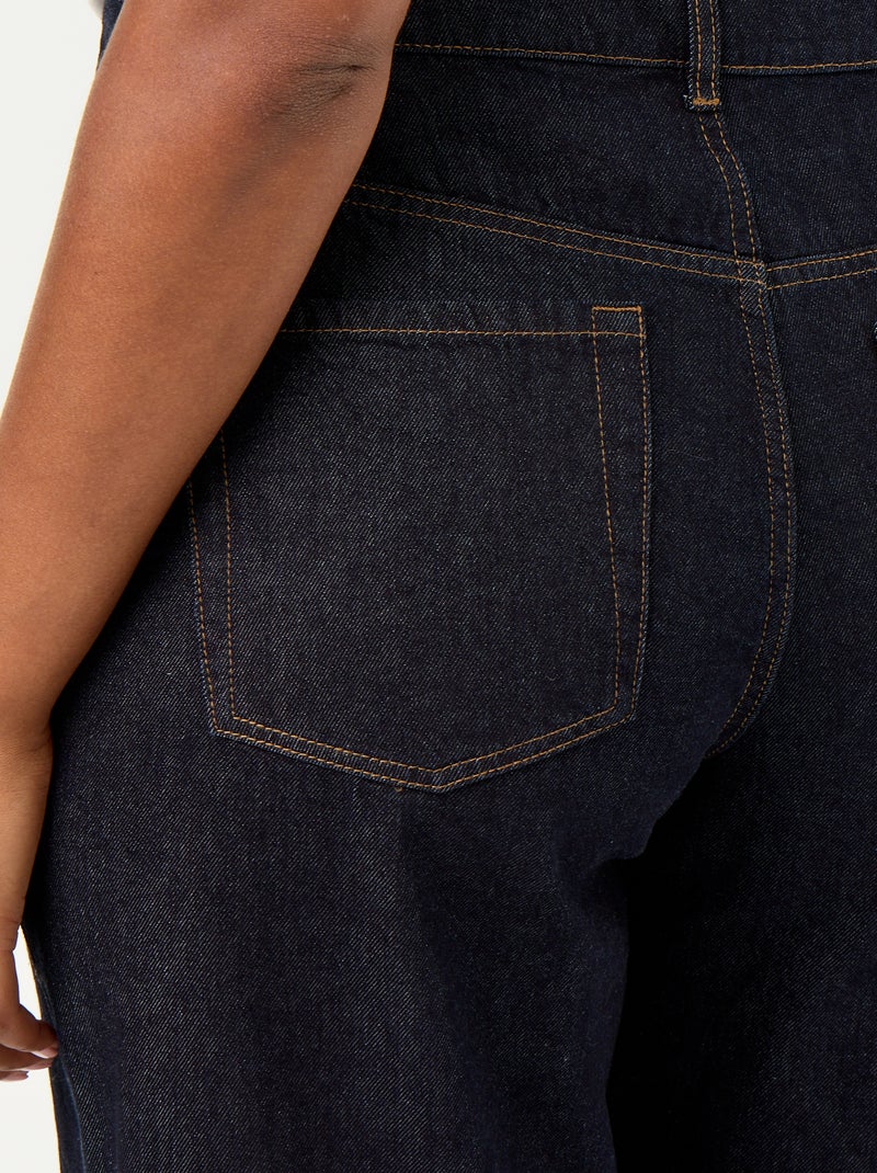 Wide leg-jeans met 5 zakken Blauw - Kiabi