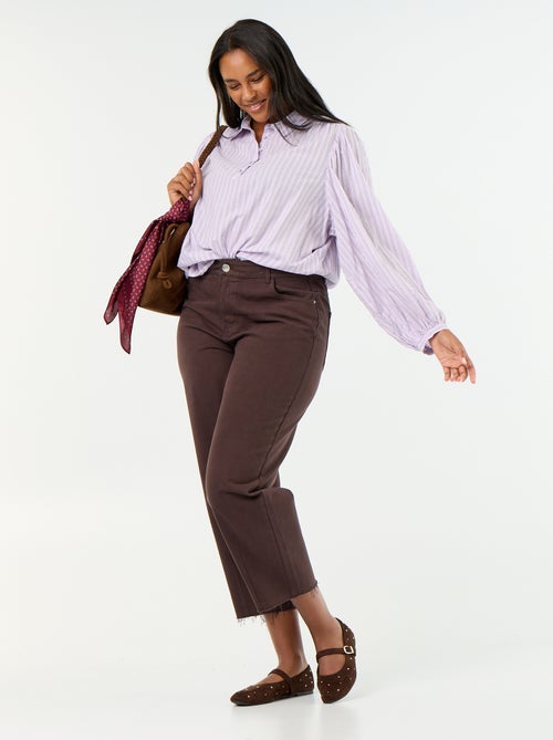 Wide leg-jeans met 5 zakken - Kiabi Wide leg-jeans met 5 zakken - Kiabi