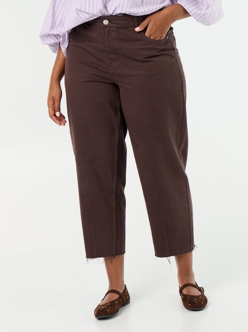 Wide leg-jeans met 5 zakken - Kiabi Wide leg-jeans met 5 zakken - Kiabi