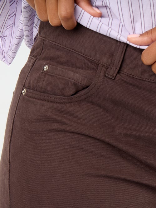 Wide leg-jeans met 5 zakken - Kiabi Wide leg-jeans met 5 zakken - Kiabi